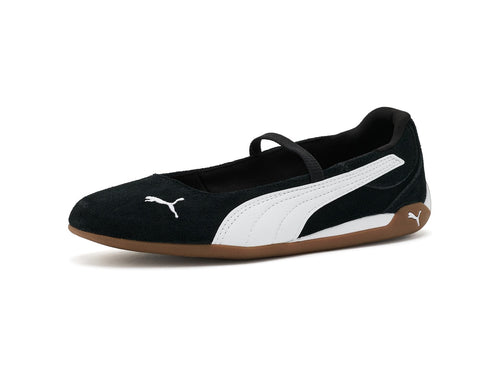 PUMA Women's Replicatch Ballet Shoes, Black- White-Gum AH26