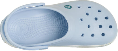 Crocs Zueco Unisex Crocband para Adulto (Talla 7 Mujer y 5 Hombre / Speckled Blue Frost)