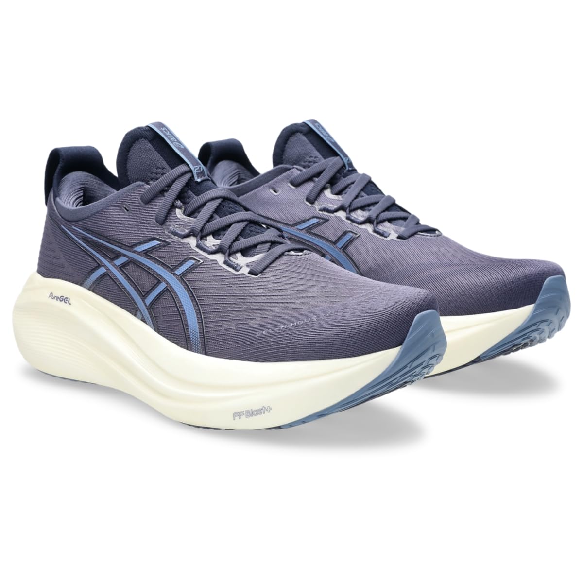 ASICS Men's Gel-Nimbus 27 Running Shoe, Indigo Fog/Denim Blue