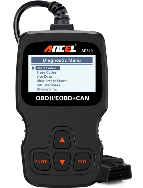 ANCEL Lector de Códigos de Falla de Motor OBD II (AD310 / Negro)