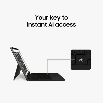 SAMSUNG Teclado Book Cover con Tecla AI para Galaxy Tab S10+ (Negro)