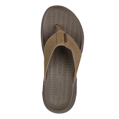 Skechers Men's Arch Fit Motley Sd-Rigel Canvas Thong Sandal, TPE