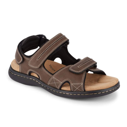 Dockers Mens Newpage Outdoor Sport Sandal Memory Foam, Briar