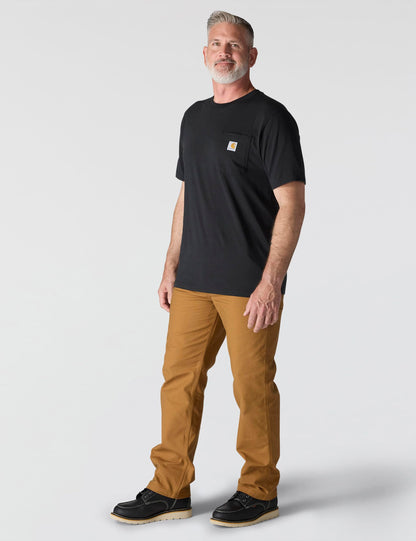 Carhartt Camiseta con Bolsillo Iconic K87 para Hombre (Negro / Talla L)