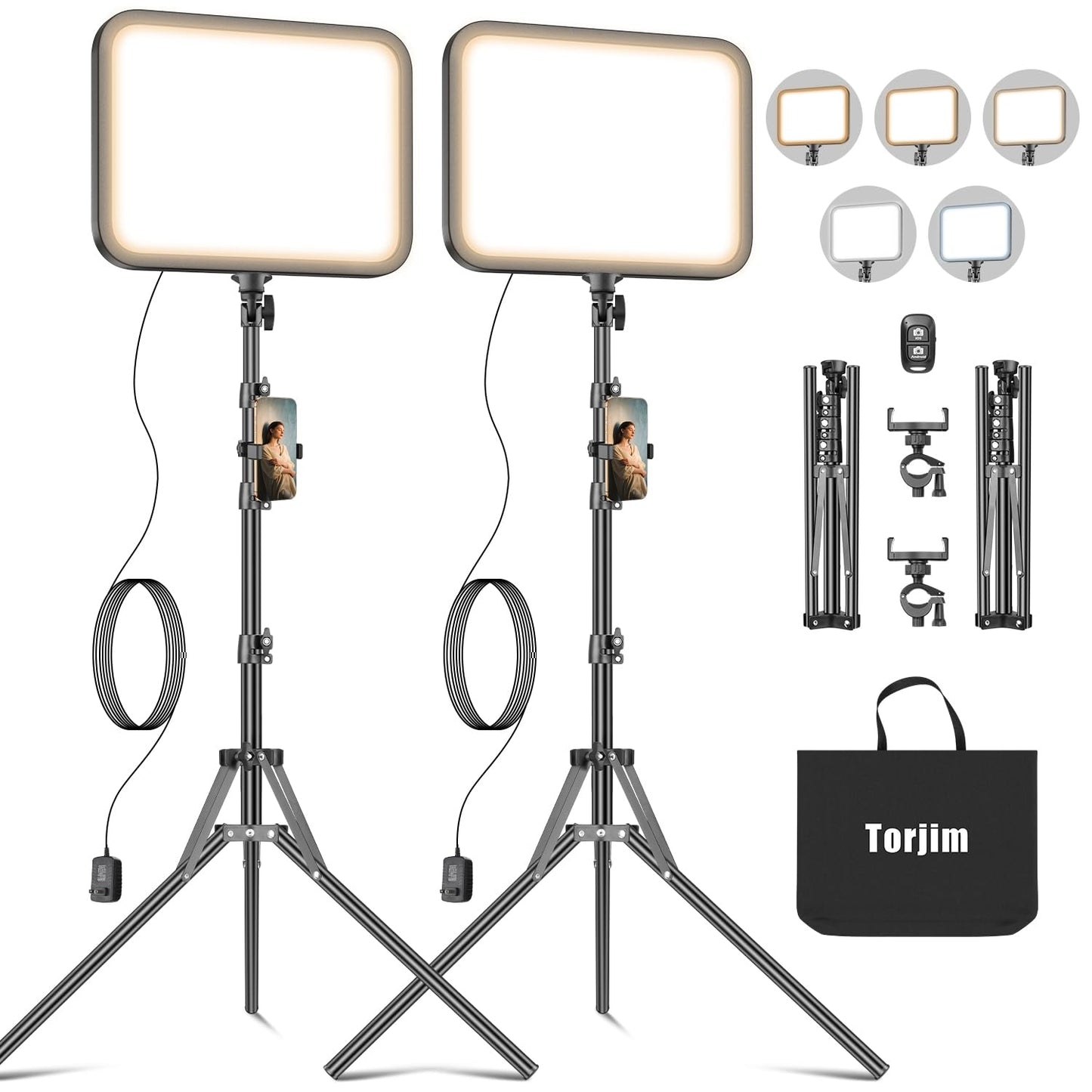 Torjim Kit de Luz LED para Video (12")