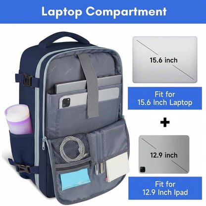 Taygeer Mochila de Artículo Personal para Mujer (35L / Azul Tinta)