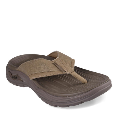 Skechers Men's Arch Fit Motley Sd-Rigel Canvas Thong Sandal, TPE