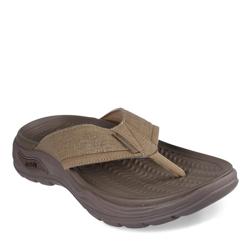 Skechers Men's Arch Fit Motley Sd-Rigel Canvas Thong Sandal, TPE