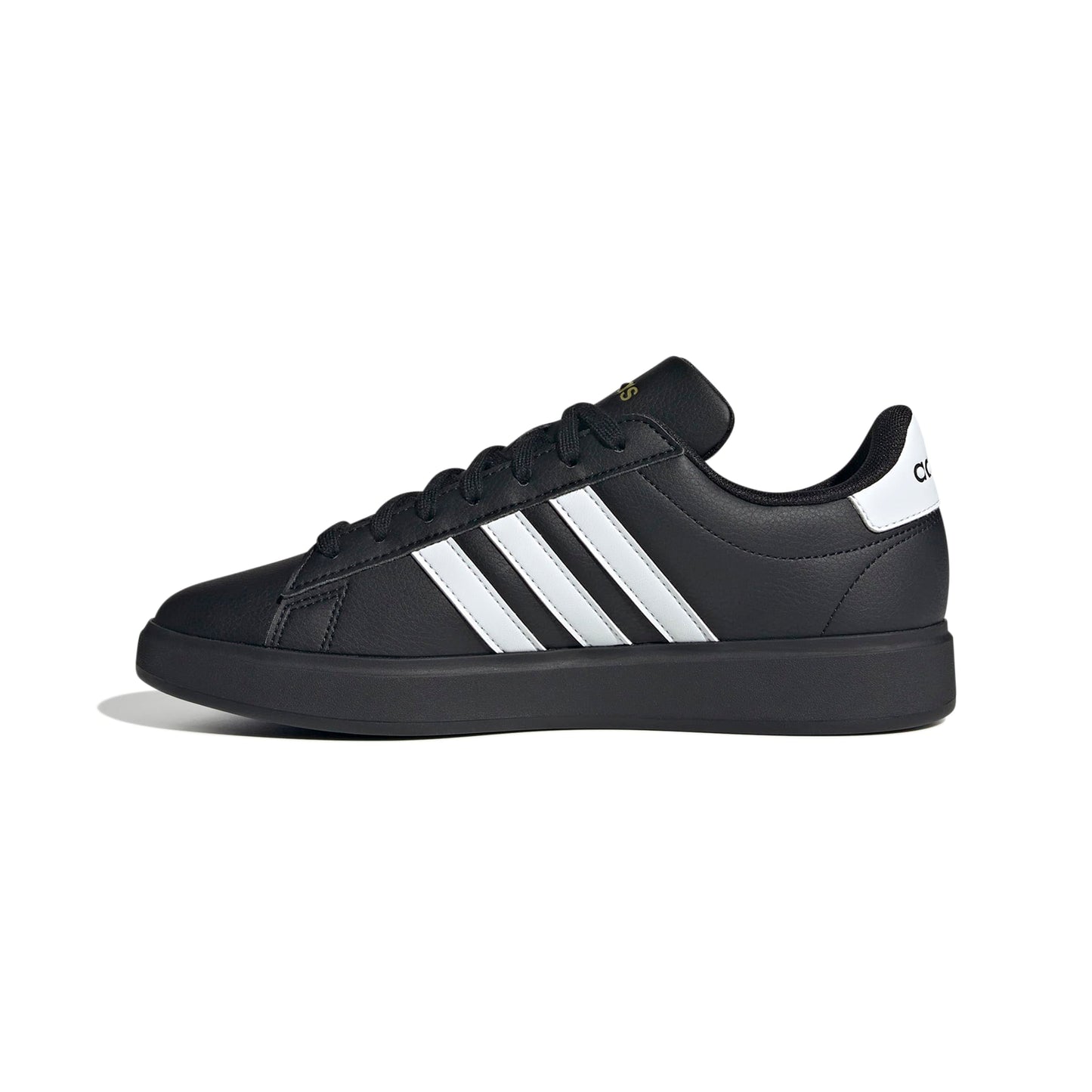 Adidas Women's Grand Court 2.0, Black/White/Gold Metallic