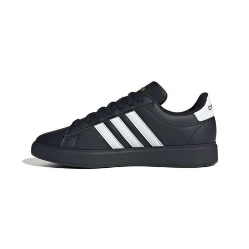 Adidas Women's Grand Court 2.0, Black/White/Gold Metallic