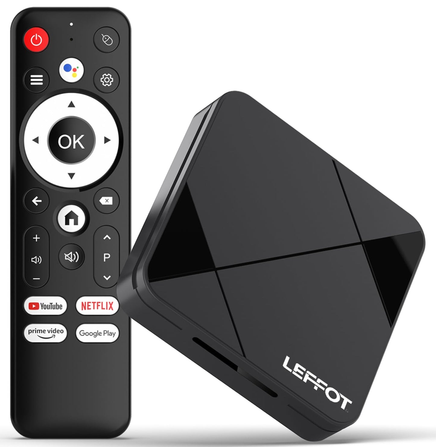LEFFOT Dispositivo de Streaming TV Box Android 14.0 (16GB ROM / 2GB RAM)