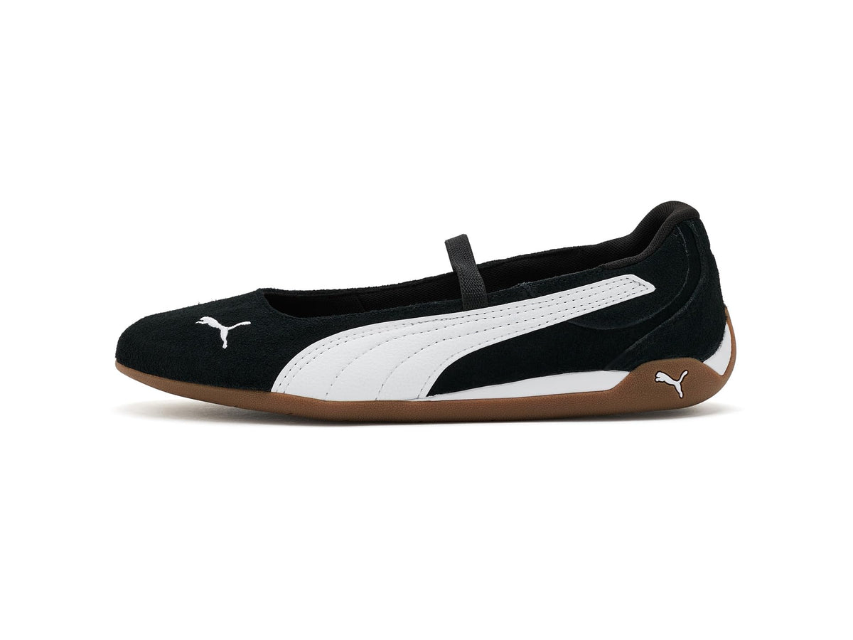 PUMA Women's Replicatch Ballet Shoes, Black- White-Gum AH26