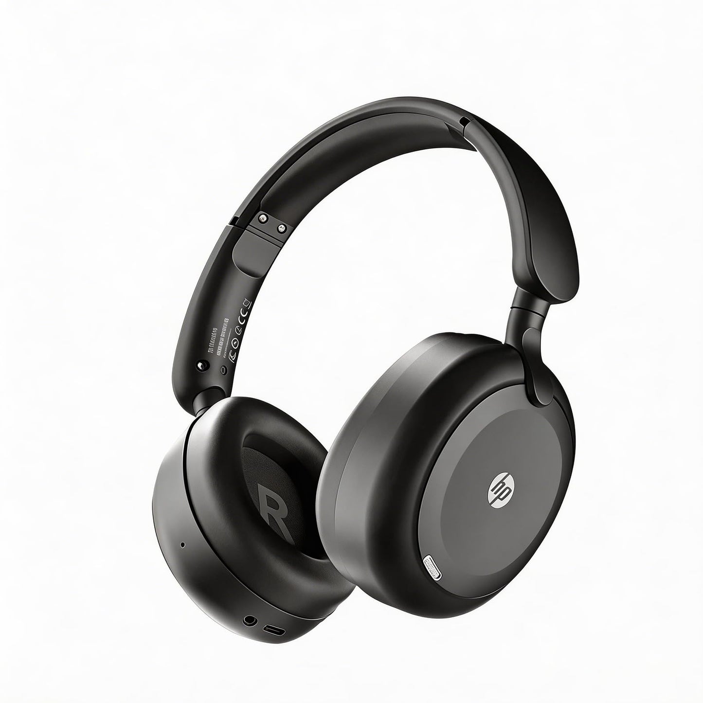 HP H231A Bluetooth Noise Cancelling Over-Ear Headphones with 54H Battery, Built-in Mic for Calls, Lightweight Wireless Headset for Work, Travel & Gaming – Black