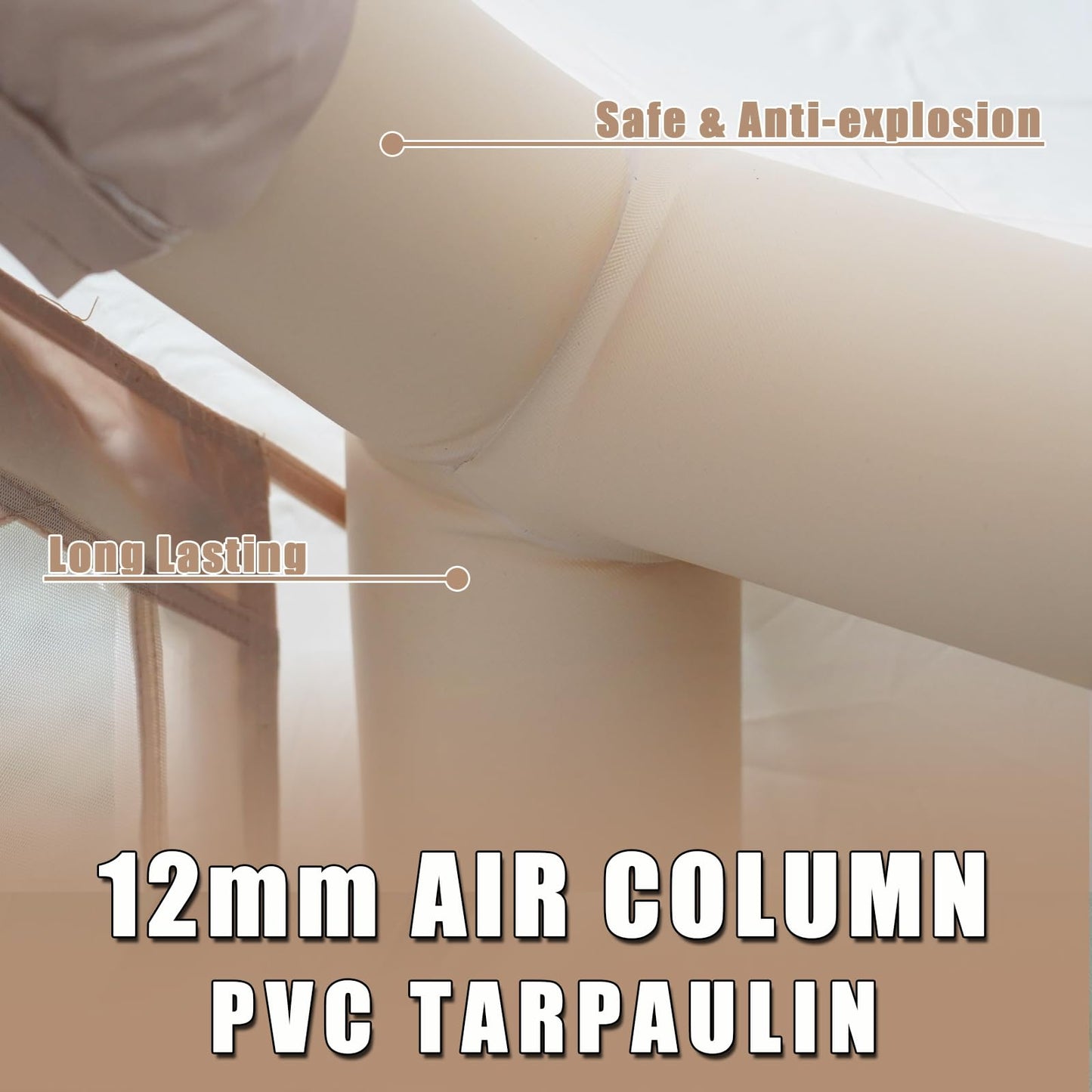 Tienda de Campaña Inflable Glamping (Beige / 9.8 * 6.9ft)