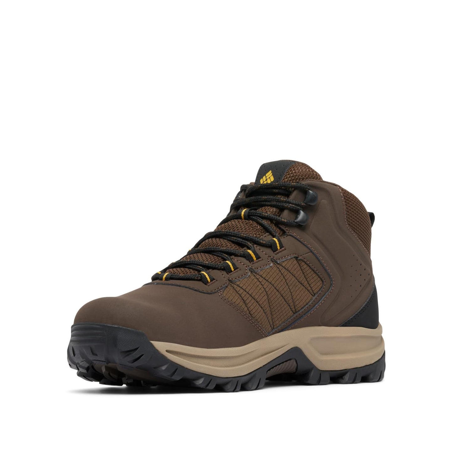 Columbia Mens Transverse Waterproof Hiking Boot, Cordovan/Golden Yellow