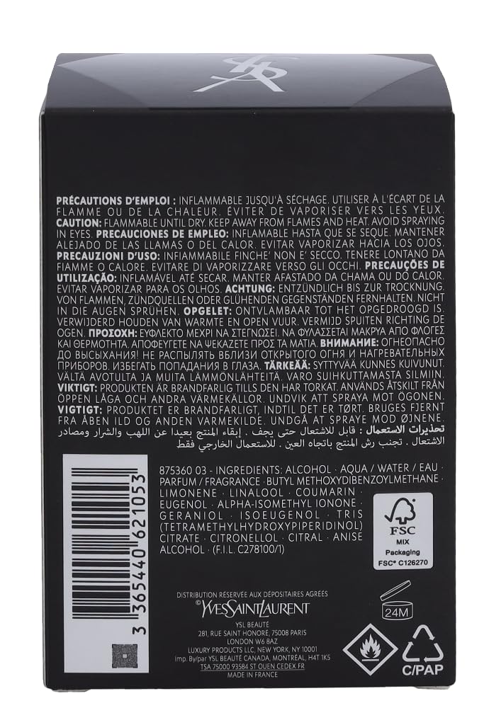 Yves Saint Laurent La Nuit De L'Homme Le Parfum para Hombre (3.4 oz / EDP Spray)