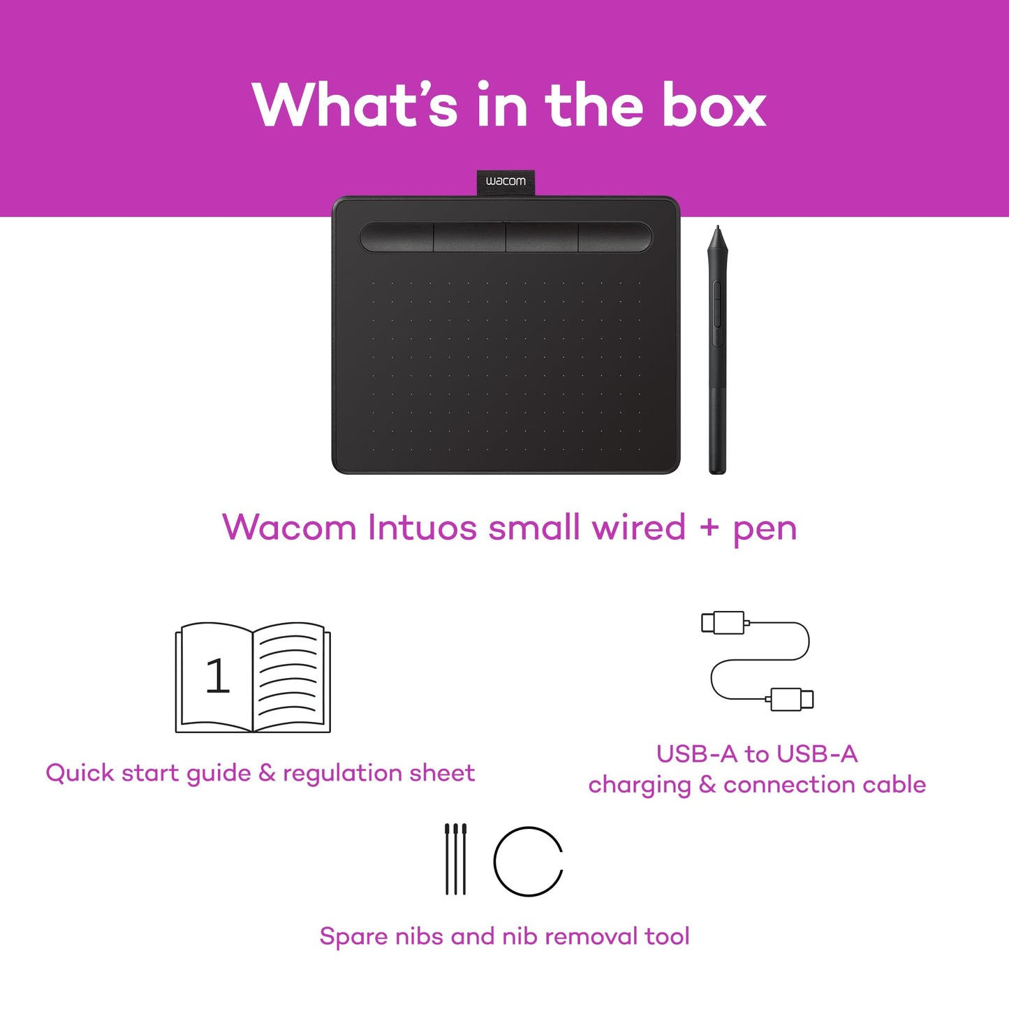 Wacom Tableta Gráfica Intuos Small (Negro)