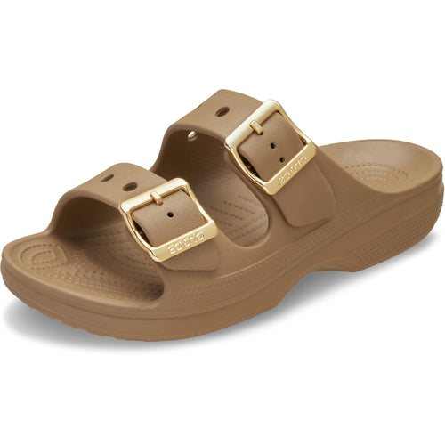 Crocs Women's Saturday Sandals Sepia/Metallic Buckle