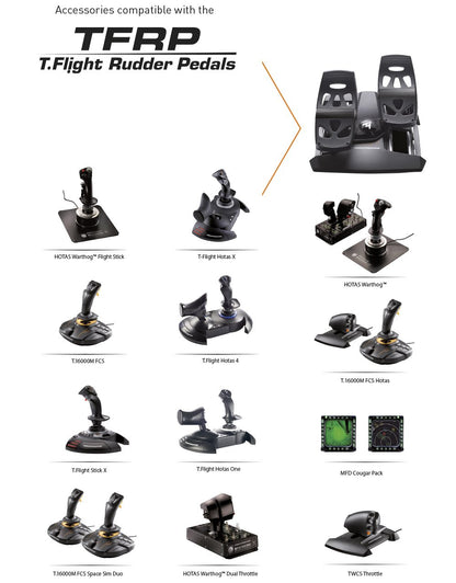 Thrustmaster Pedales de Timón de Vuelo TFRP (PS5, Xbox, PC)