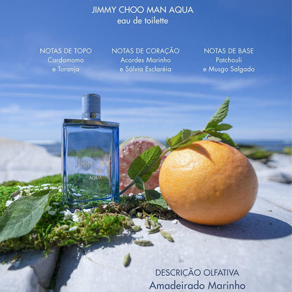 JIMMY CHOO Man Aqua EDT (3.3 Fl Oz)