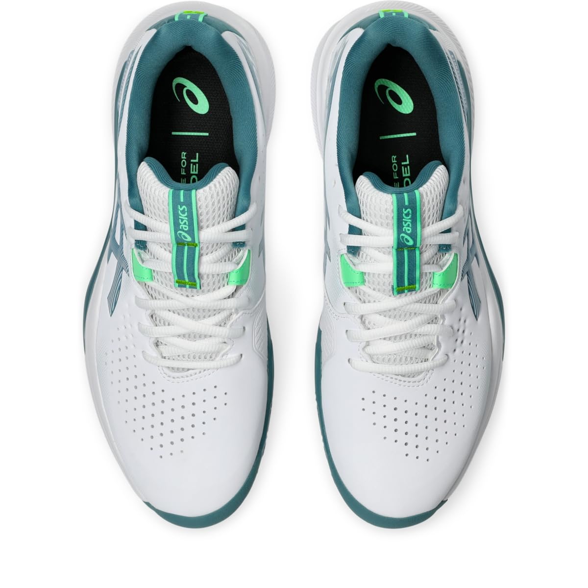 ASICS Men's Gel-Challenger 15 Padel Tennis Shoes, White/Misty Pine