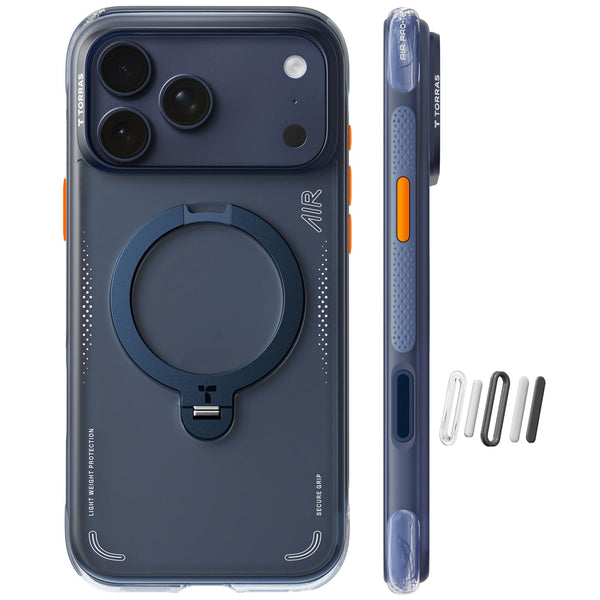 TORRAS Funda Ostand Q3 Air para iPhone 17 Pro Max (Midnight Blue / 6.9