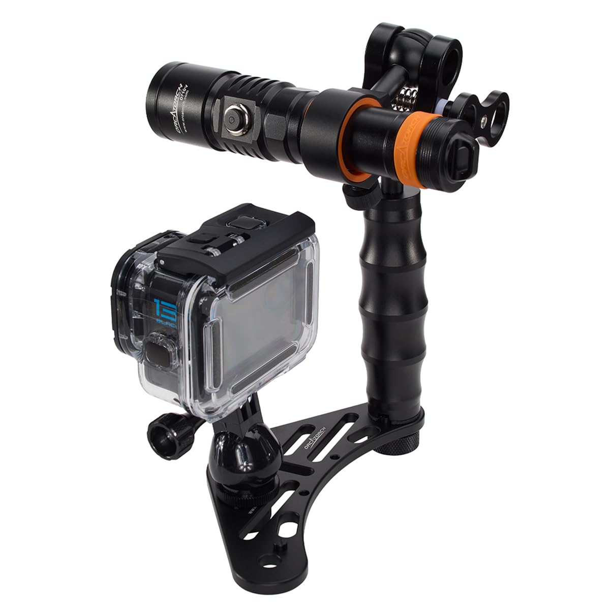 GoPro HERO12 Waterproof Action Camera Dive Kit with 5.3K60 UHD Video, 27MP HDR Photos - Bundle with Protective Housing, Video Light Pack, Camera Tray, Double Clip, 64GB microSD Card (Hero12)