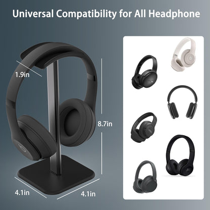 Ahonnpely Soporte de Escritorio para Auriculares (Negro)