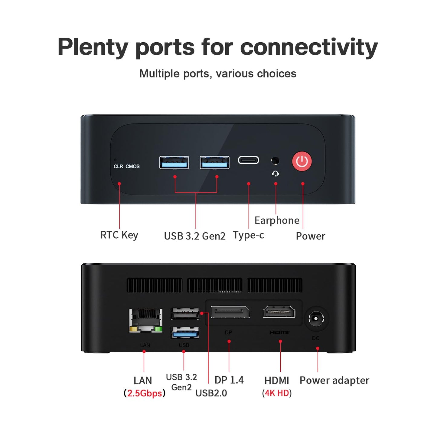 Beelink SER5 Mini PC (16GB RAM / 480GB NVMe SSD)
