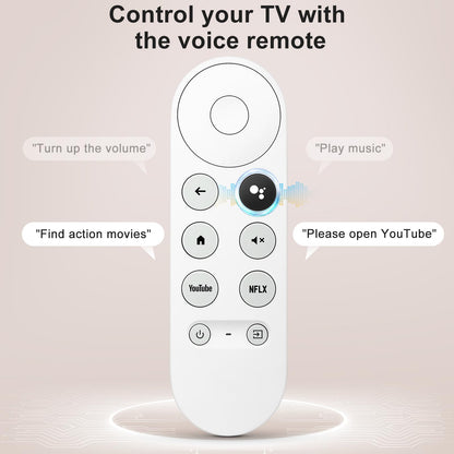 Control Remoto de Repuesto por Voz G9N9N para Google TV (Solo Snow Chromecast)
