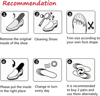 Height Increase Insoles 4-Layer Air up Shoe Lifts Elevator Shoes Insole 2.95inches(7.5 cm) Heels Lift Inserts for Men and Women