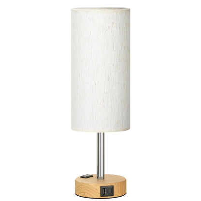 Fenmzee Lámpara de Mesa de Noche (USB C / Salida CA)