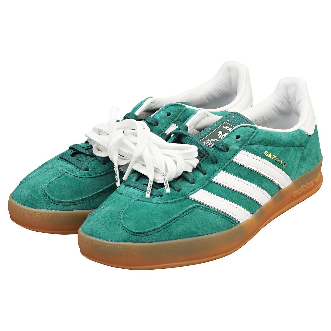adidas Men's Gazelle Sneaker, Collegiate Green/Footwear White/Gum 2