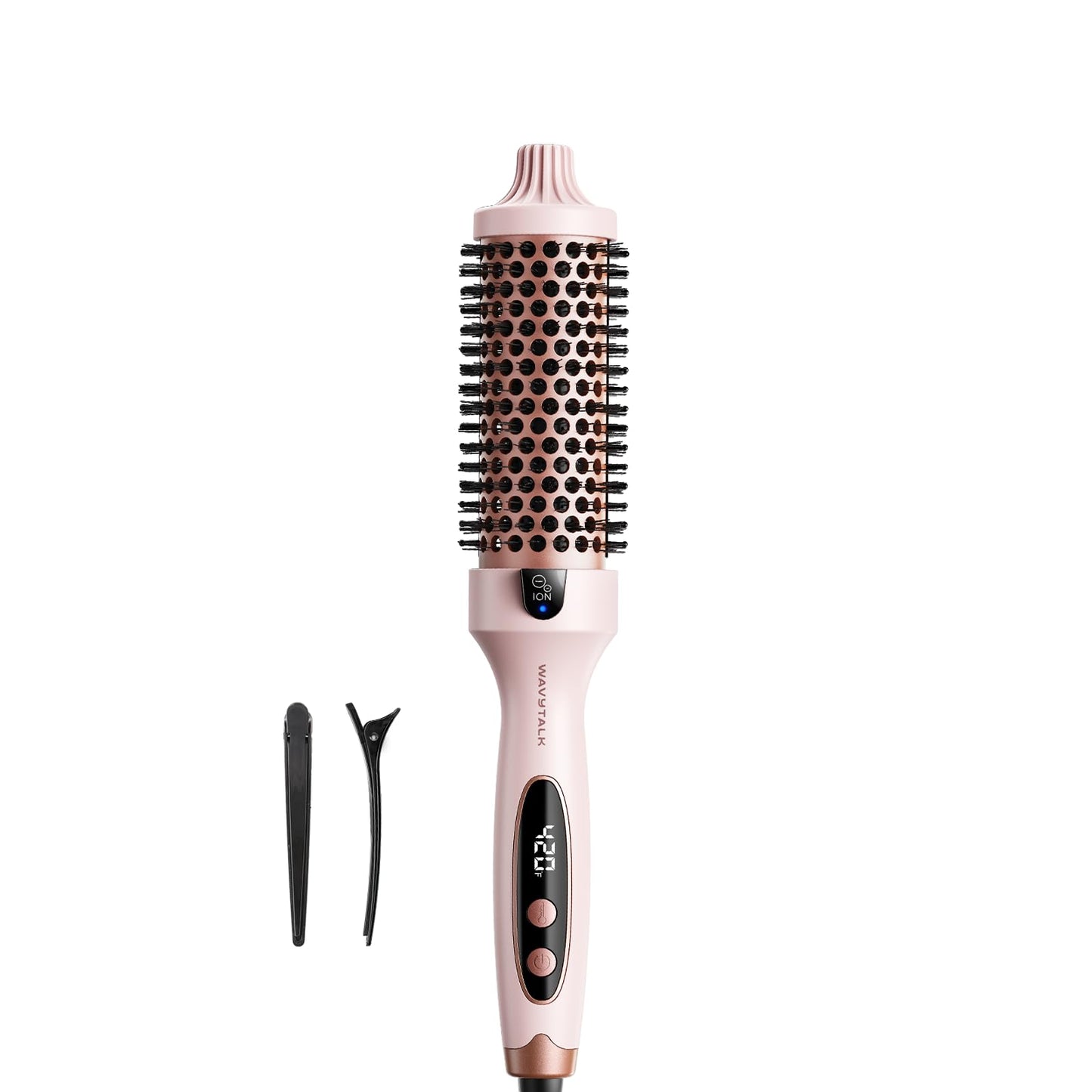 Wavytalk Cepillo Térmico Redondo de 1.5 Pulgadas (Pink, Sakura)