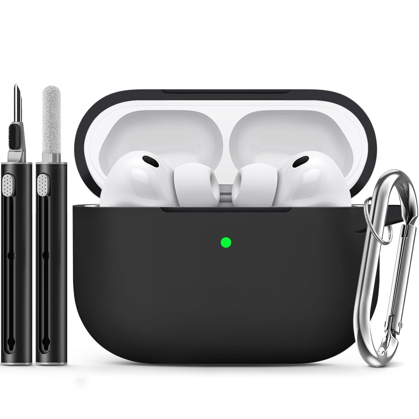 Ljusmicker Funda Protectora de Silicona para AirPods Pro 3 (Negro)