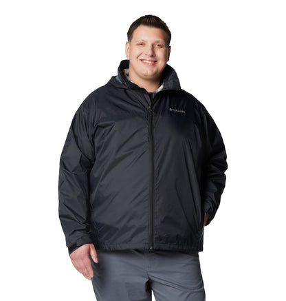 Columbia Chaqueta Impermeable para Hombre (Negro / Talla M)