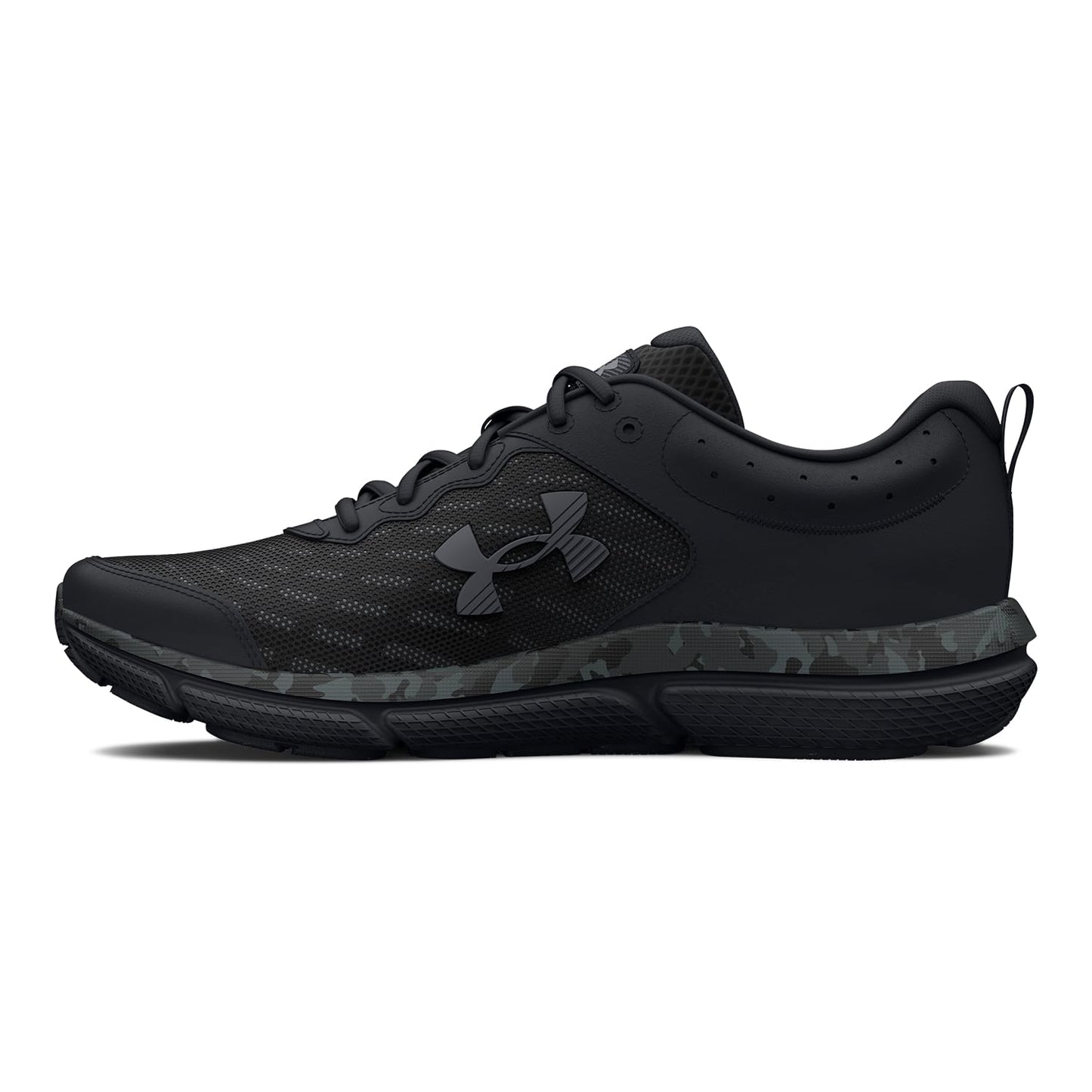 Under Armour Men's Charged Assert 10 Shoes, (001) Black/Black/Pitch Gray