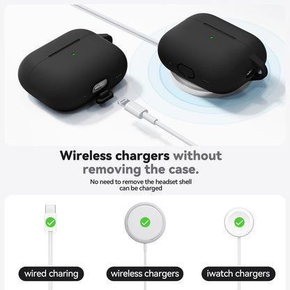 Ljusmicker Funda Protectora de Silicona para AirPods Pro 3 (Negro)