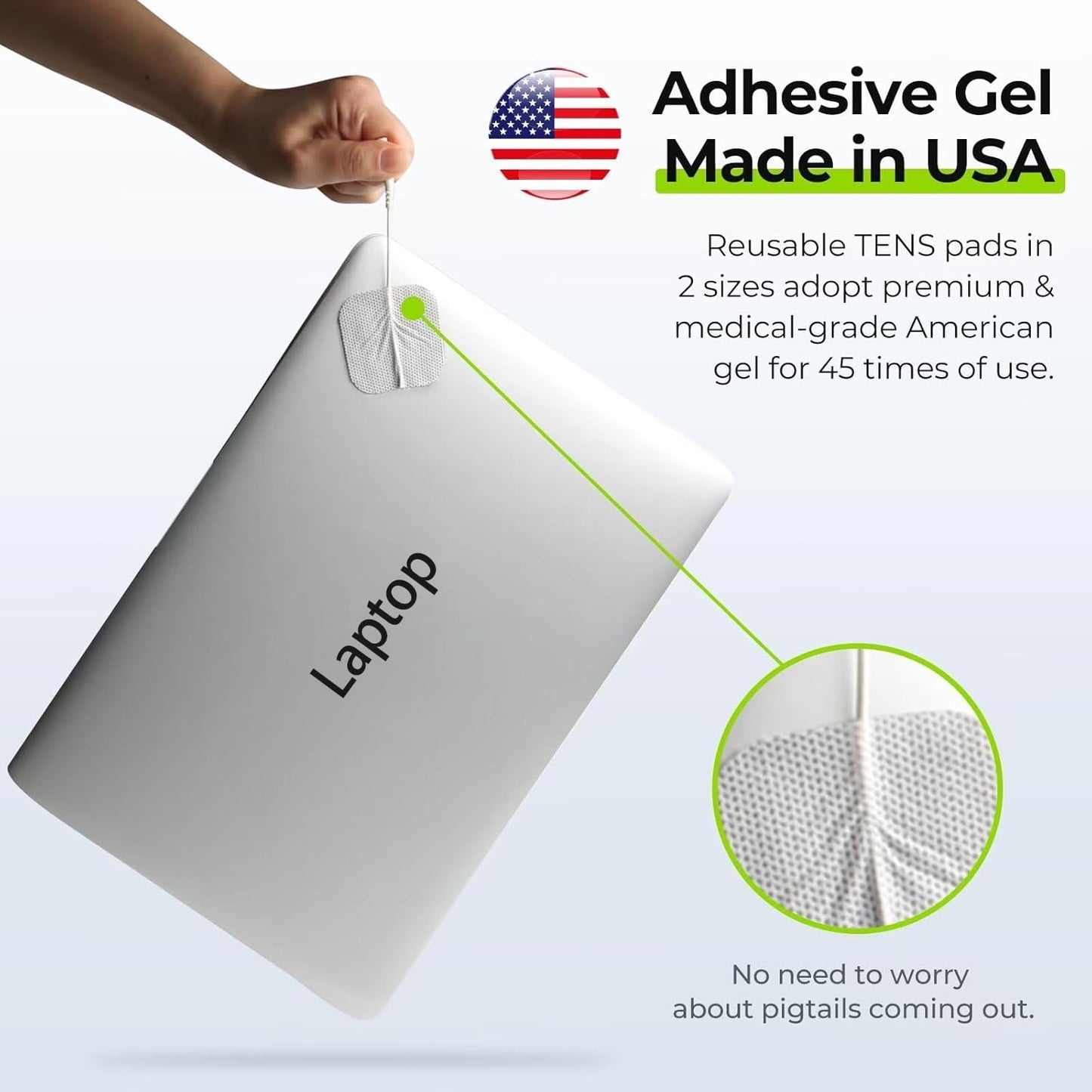 AUVON Unidad TENS y Electroestimulador Muscular 3 en 1