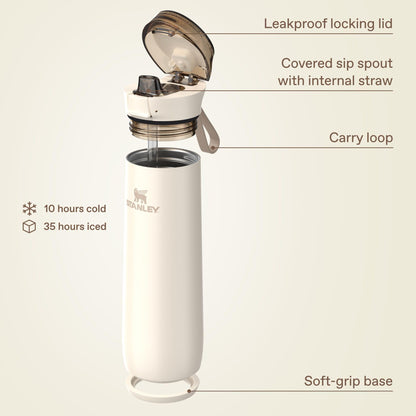 STANLEY Flowstate Spring Bottle, 20 oz, Cream