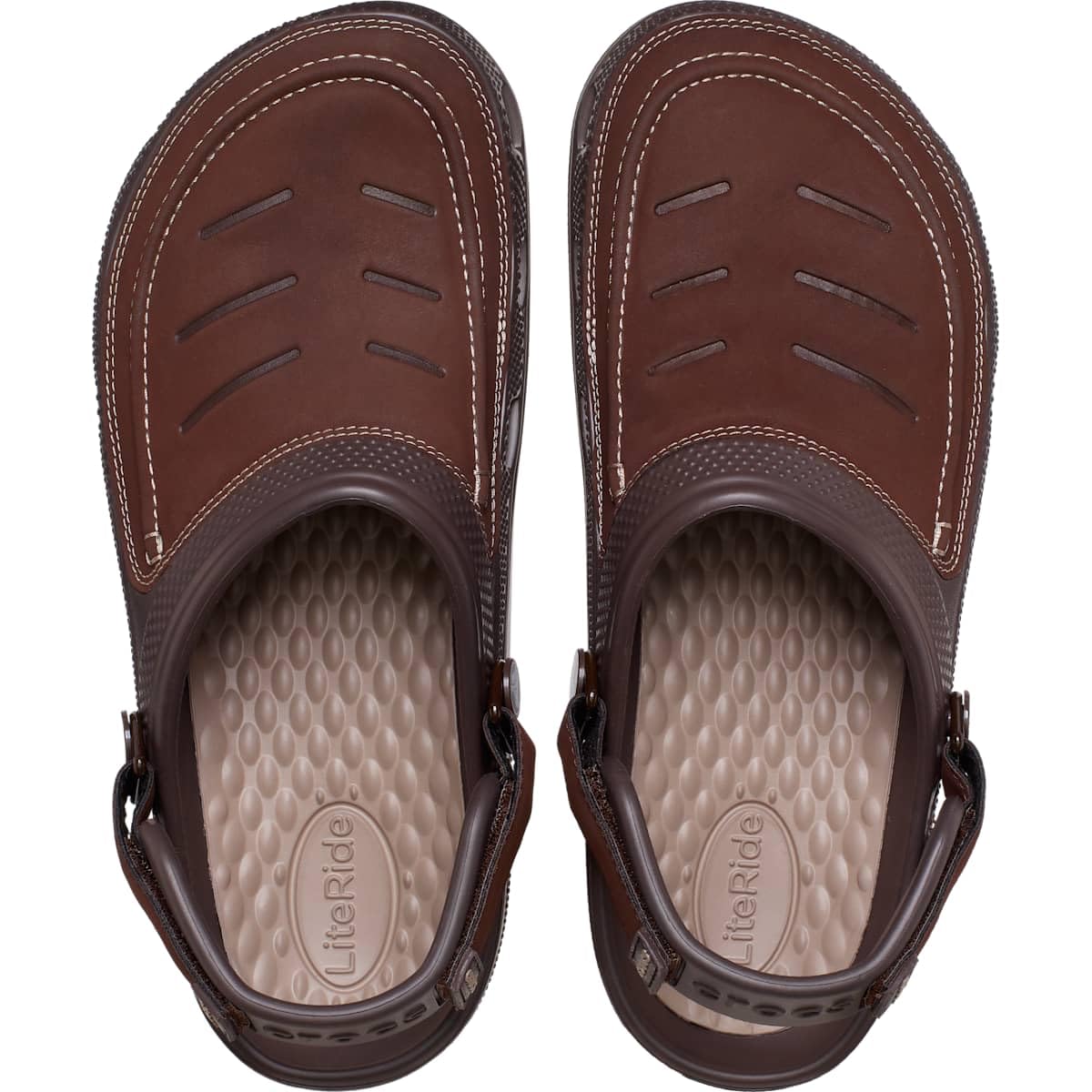 Crocs Men's Yukon Vista II LiteRide Clogs, Espresso/Mushroom