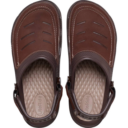 Crocs Men's Yukon Vista II LiteRide Clogs, Espresso/Mushroom