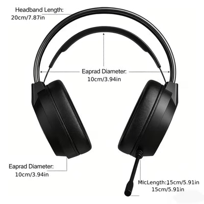 AOC Wired Gaming Headset with Mic, USB Gaming Headphone with Stereo Sound for PC/Laptop/PS4/PS5, 50mm Drivers RGB Corded Headphones for Game/Work/Music, ACG2500