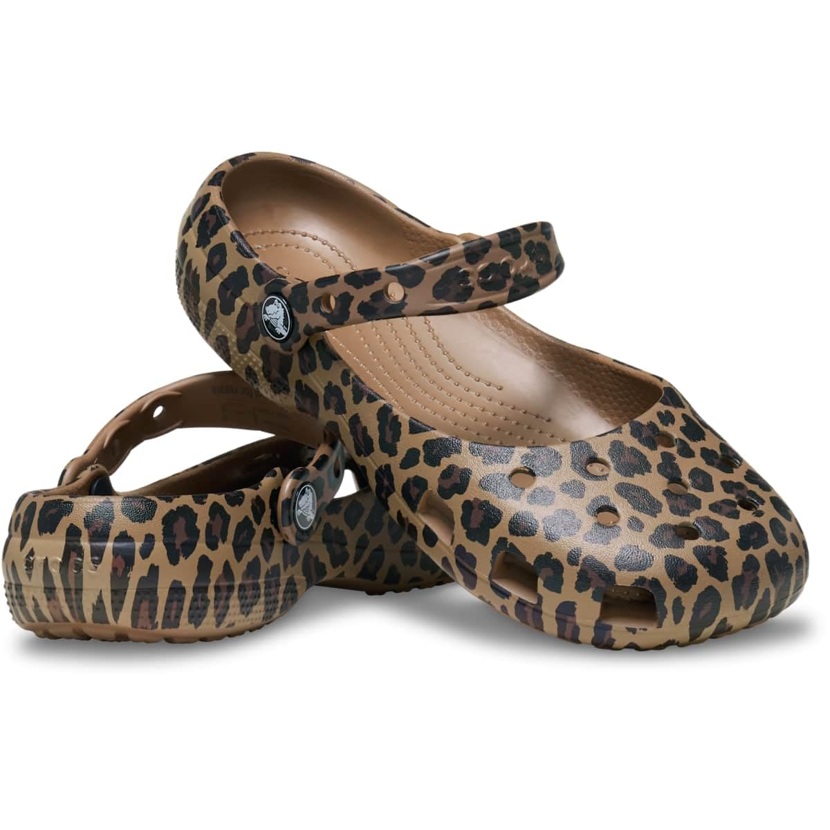 Crocs Women Classic Ballet, Ballet Slippers, Sepia/Leopard