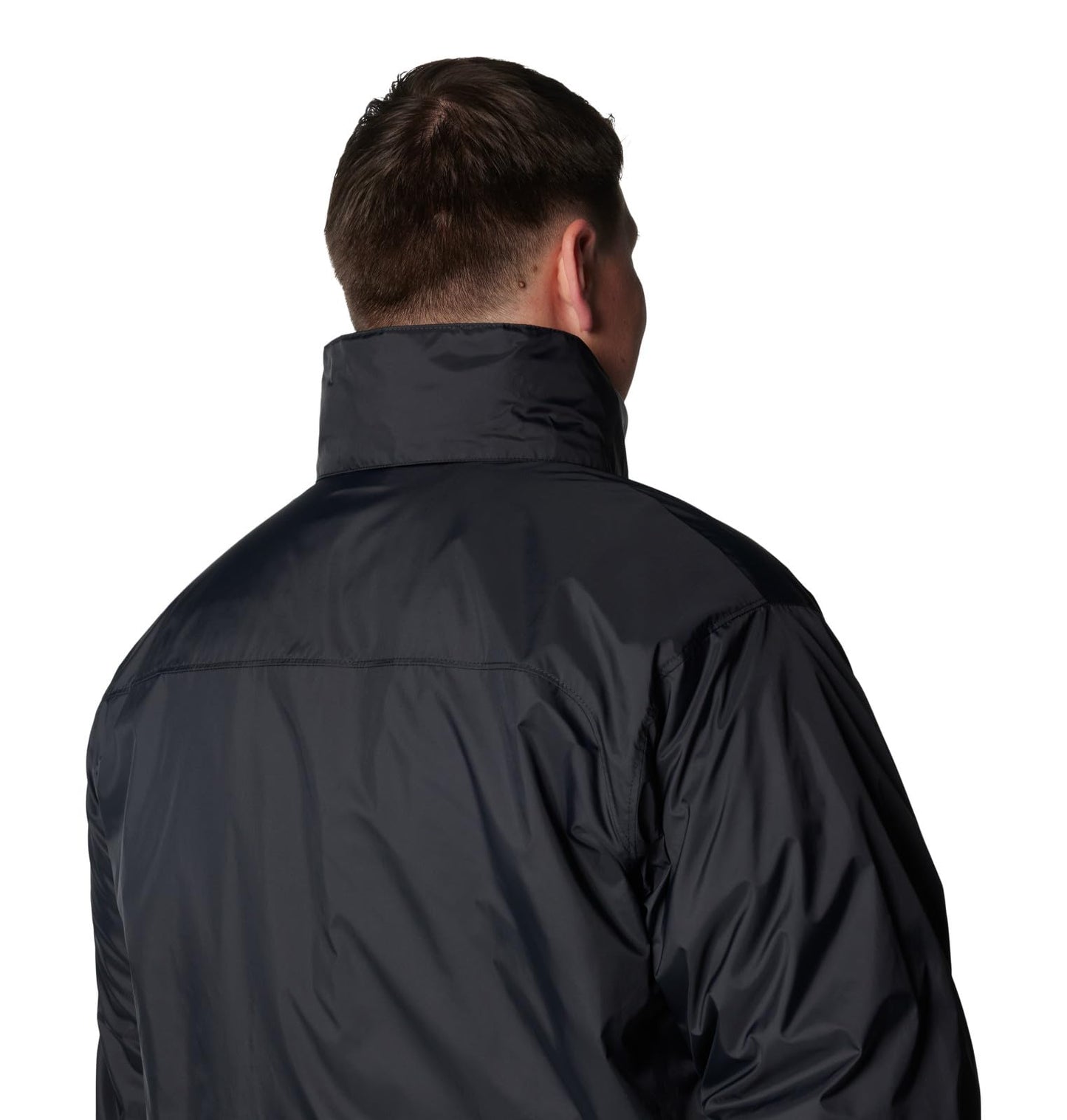 Columbia Chaqueta Impermeable para Hombre (Negro / Talla M)