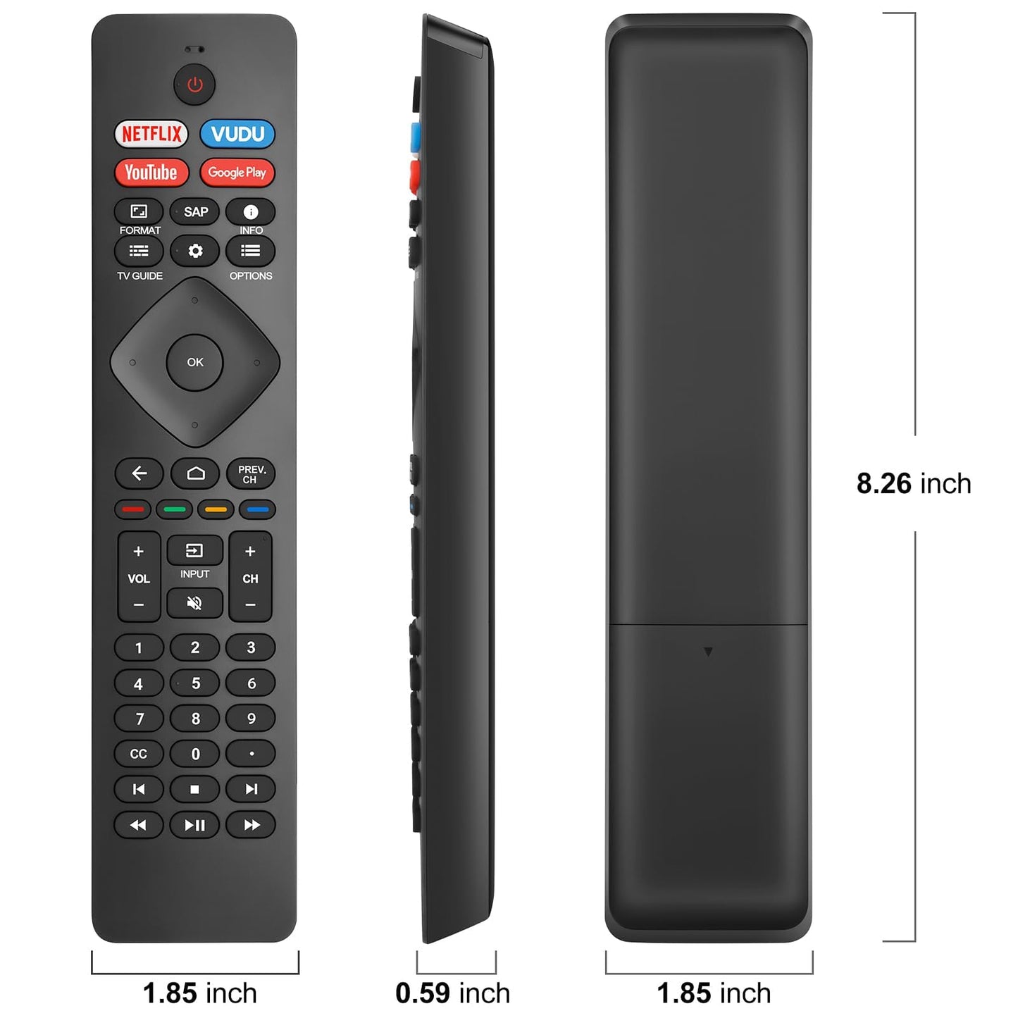 Control Remoto de Repuesto para Smart TV Philips (Universal / Android)