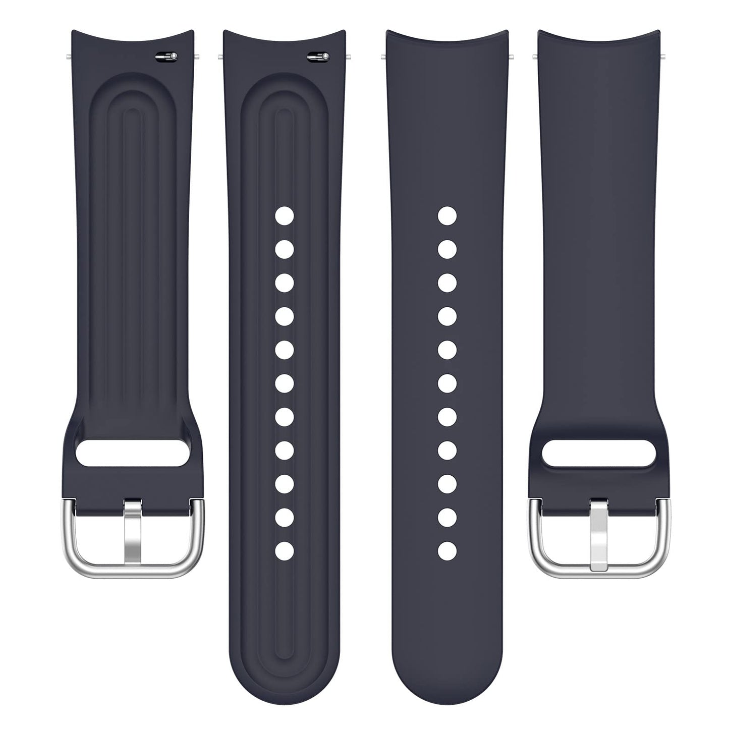 FitTurn Sport Band Compatible with Xiaomi Watch S1/S1 Active/S2 Pro/S2/S3/S4 Watch Bands, Soft Silicone Wristbands Replacement 22mm Strap with Classic Clasp for Mi Smartwatch/Redmi Watch 5 Active/5Lite