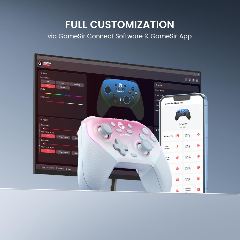 GameSir Super Nova Control Inalámbrico para Juegos (Rosa)
