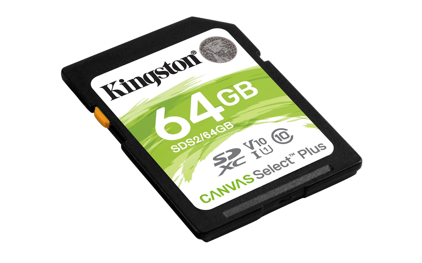 Kingston 64GB Canvas Select Plus SDXC Card | Up to 100MB/s | Class 10 UHS-I U1 V10 | SDS2/64GB
