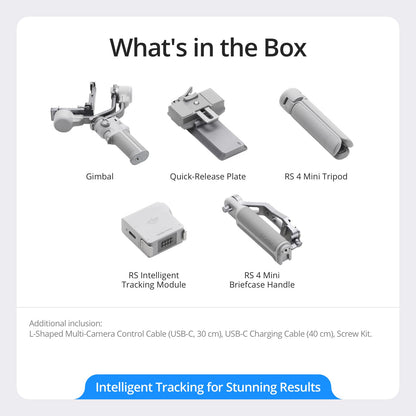 DJI RS 4 Mini Combo, Gimbal Stabilizer, Canon/Sony/Nikon/Fujifilm